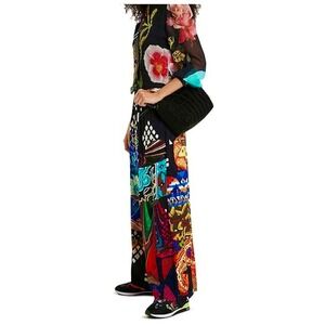 NEW Desigual by M.‎ Christian Lacroix Osaka wide leg pants Size XL boho artsy